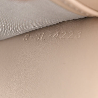 Celine Shiny Calfskin Triomphe Margo Wallet on Chain Light Stone 8 of 15