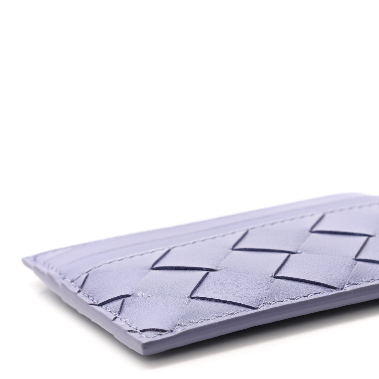 Nappa Intrecciato Card Holder Purple