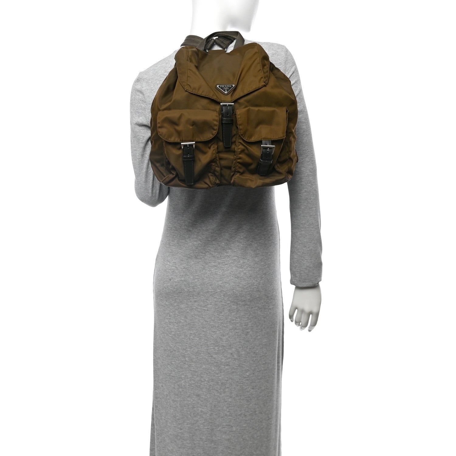 Prada Tessuto Nylon Vela Medium Backpack Tundra 1717594 – FASHIONPHILE