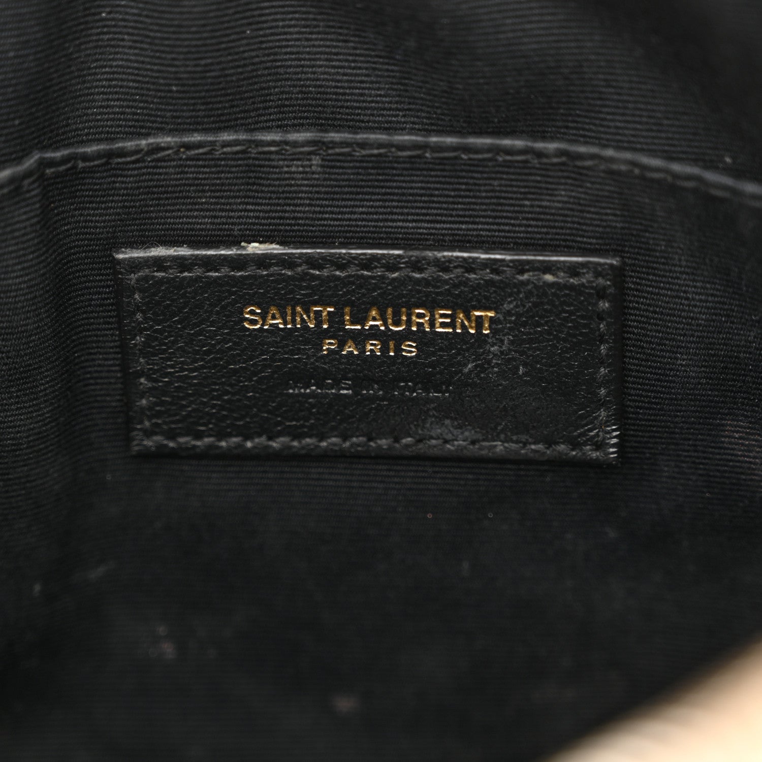 Saint Laurent Calfskin Matelasse Monogram Lou Camera Bag Dark Beige 6 of 17
