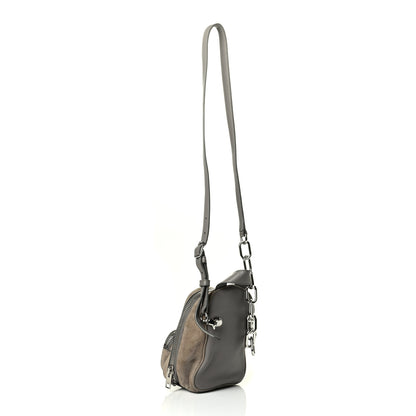 Alexander Wang Suede Mini Attica Backpack Crossbody Grey 2 of 8