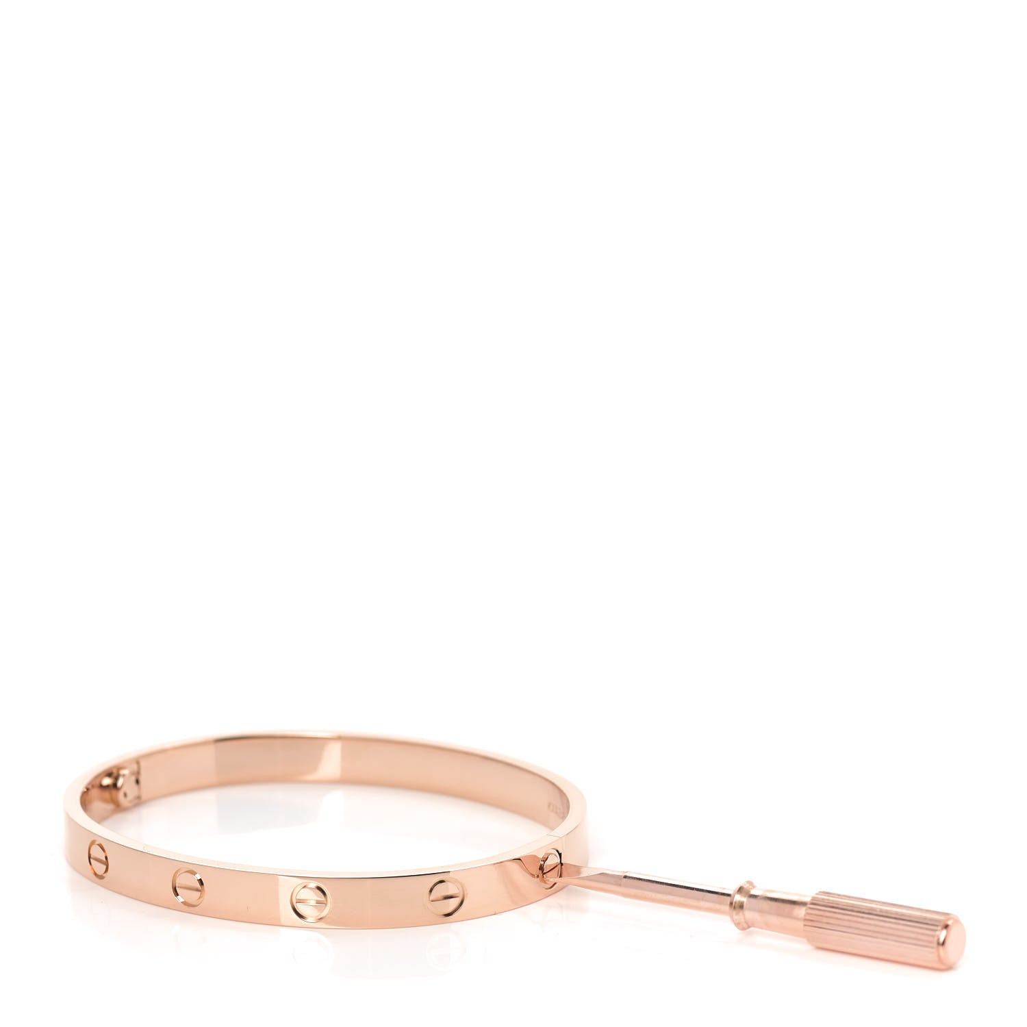 Cartier 18K Pink Gold LOVE Bracelet 17 6 of 7