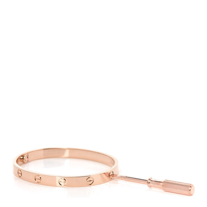 Cartier 18K Pink Gold LOVE Bracelet 17 6 of 7