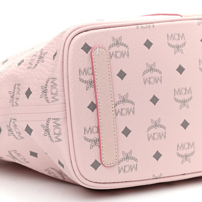 MCM Visetos Medium Liz Reversible Shopper Tote Powder Pink 10 of 13