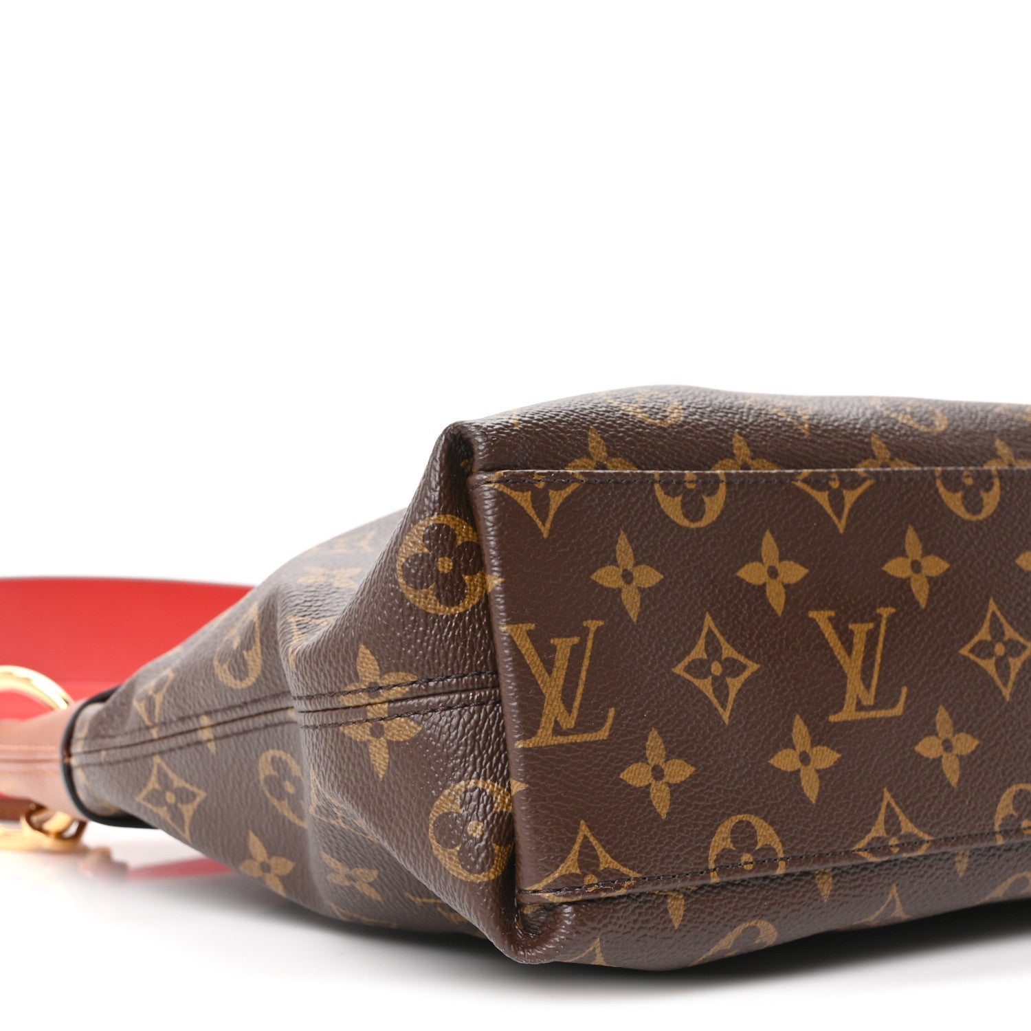 Louis Vuitton Monogram Tuileries Besace Caramel Rouge 8 of 9