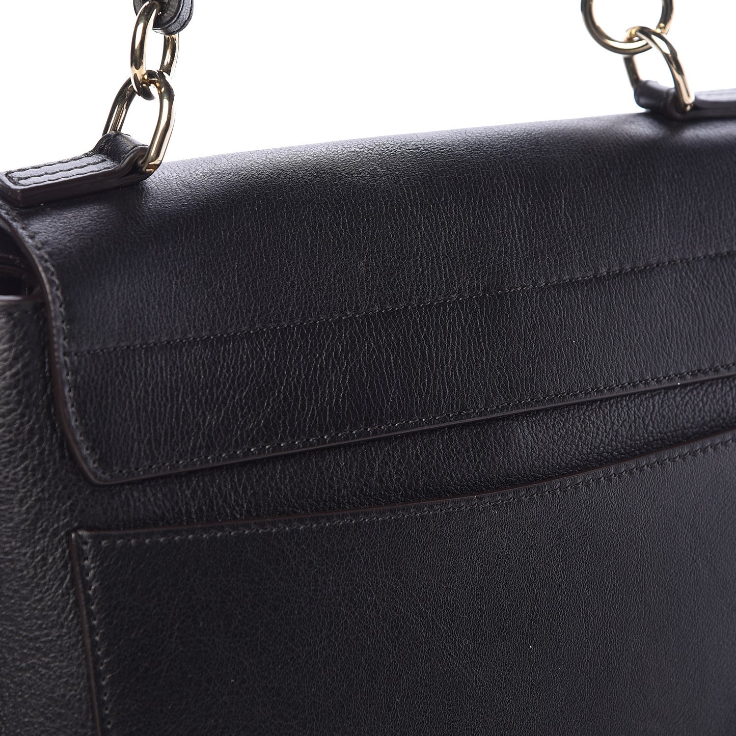 Calfskin Small Faye Day Shoulder Bag Black