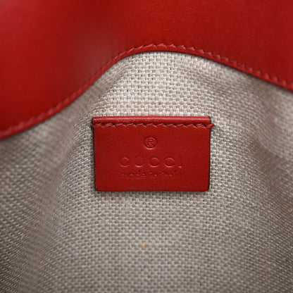 Gucci Monogram Ruinart Calfskin Small Lady Web Shoulder Bag Beige Ebony Hibiscus Red 6 of 8