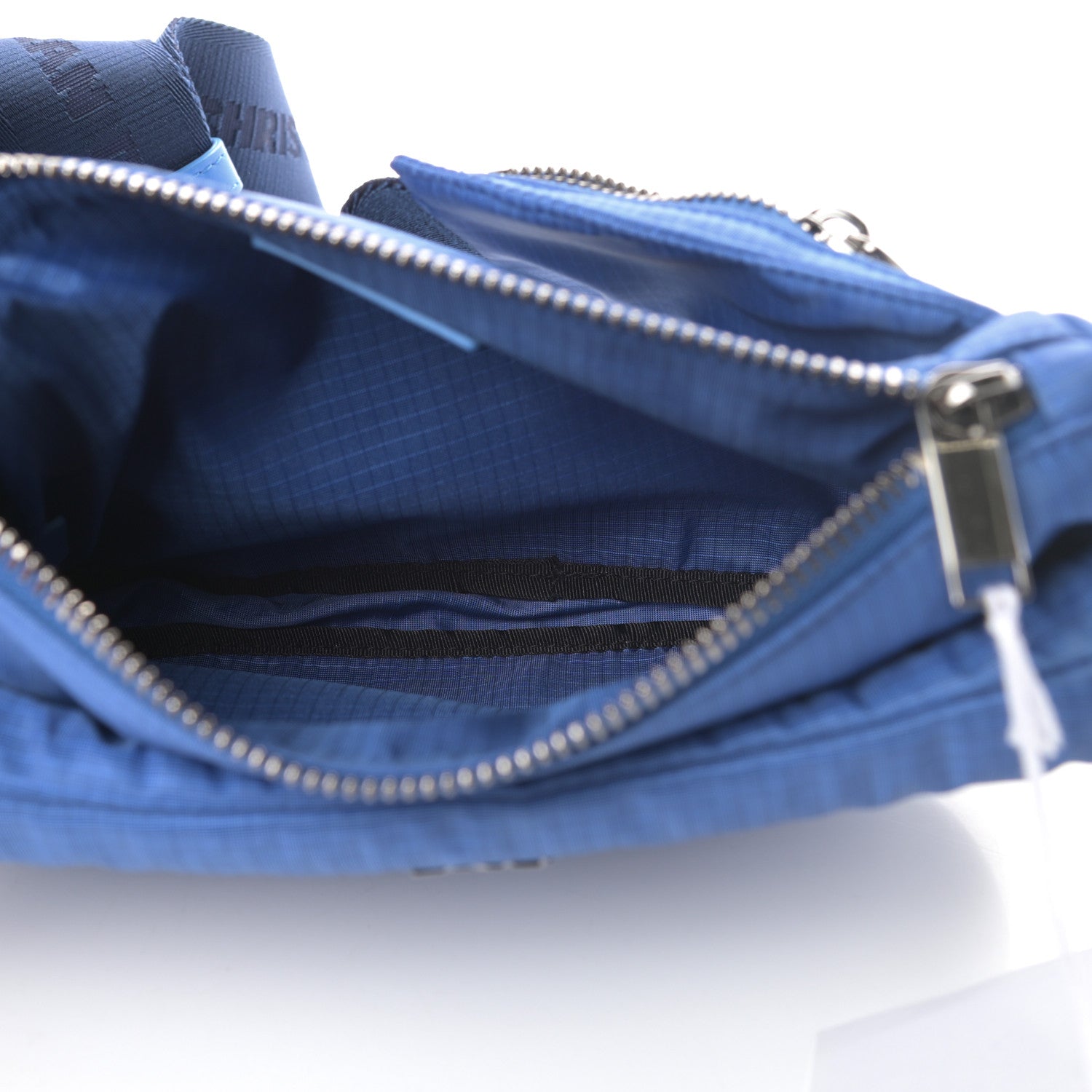 Christian Dior Nylon Saddle Belt Bag Blue 5 of 10