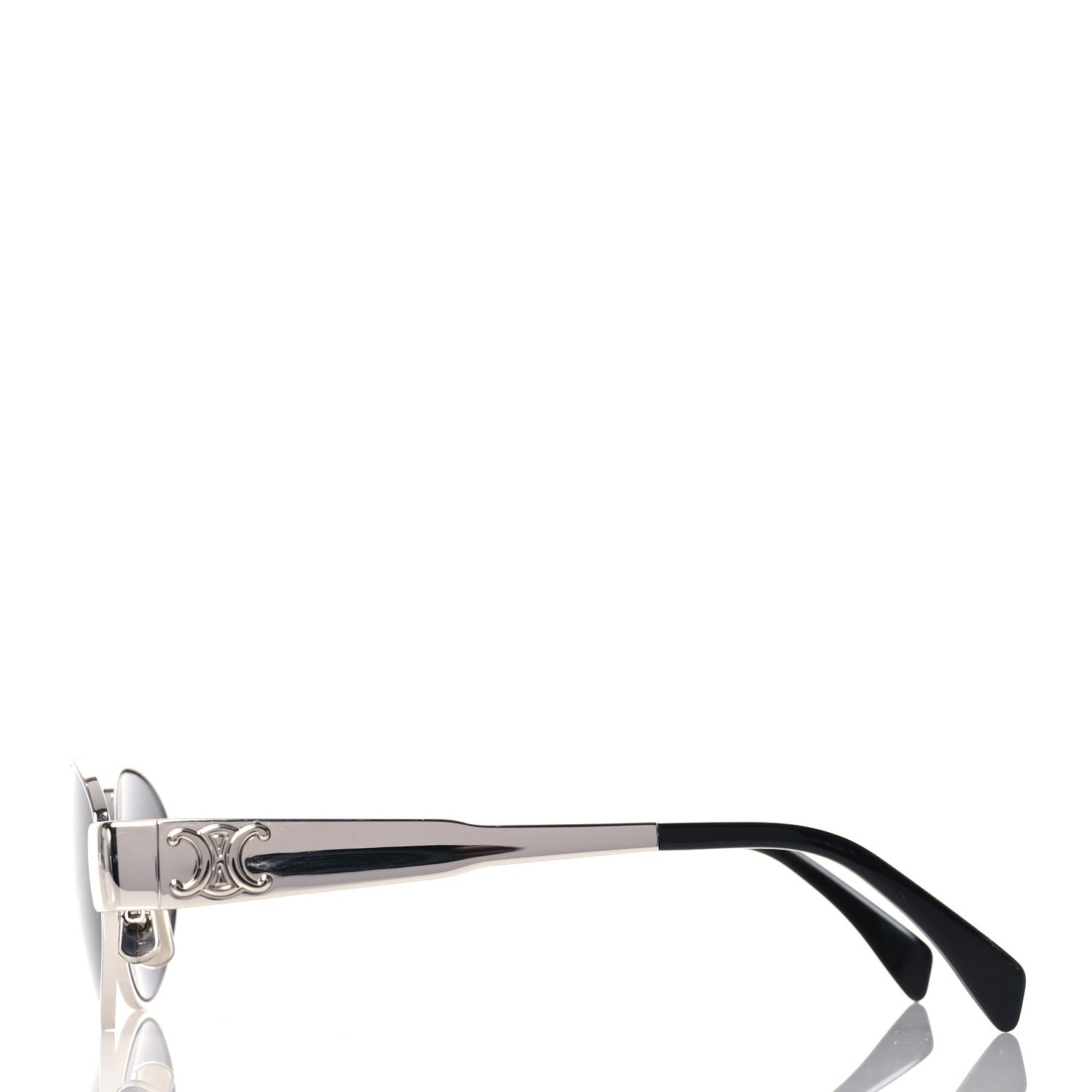 Celine Metal Triomphe 01 Sunglasses CL40235U Silver Black 3 of 8