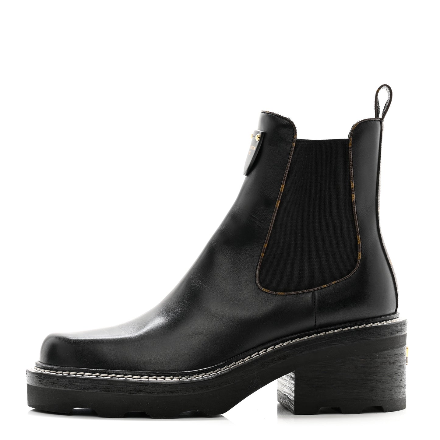 Calfskin Monogram Beaubourg Ankle Boots 38 Black