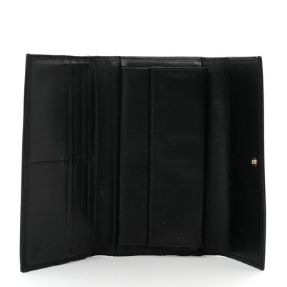 Gucci Monogram Nylon Continental Wallet Black 5 of 7