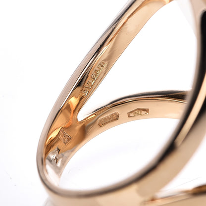 Bulgari 18K Yellow Gold Mother of Pearl BVLGARI BVLGARI Ring 53 6.5 5 of 5