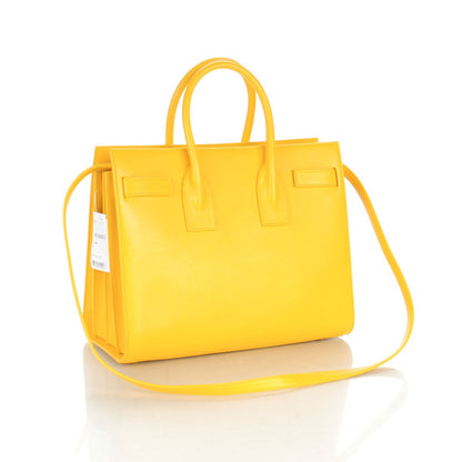 Saint Laurent Calfskin Small Sac De Jour Jaune 3 of 7
