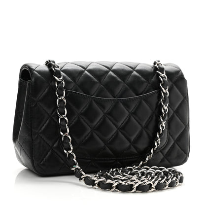 Chanel Lambskin Quilted Mini Rectangular Flap Black 3 of 11