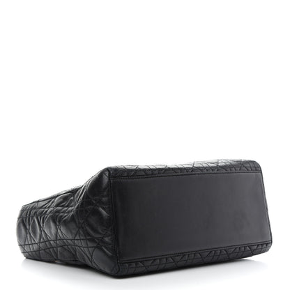 Christian Dior Lambskin Cannage Medium Lady Dior Black 3 of 8