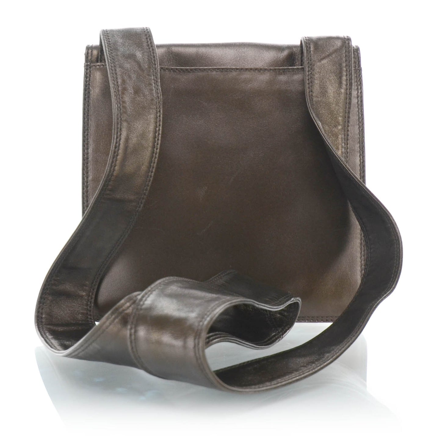 Lambskin Messenger Bag Bronze