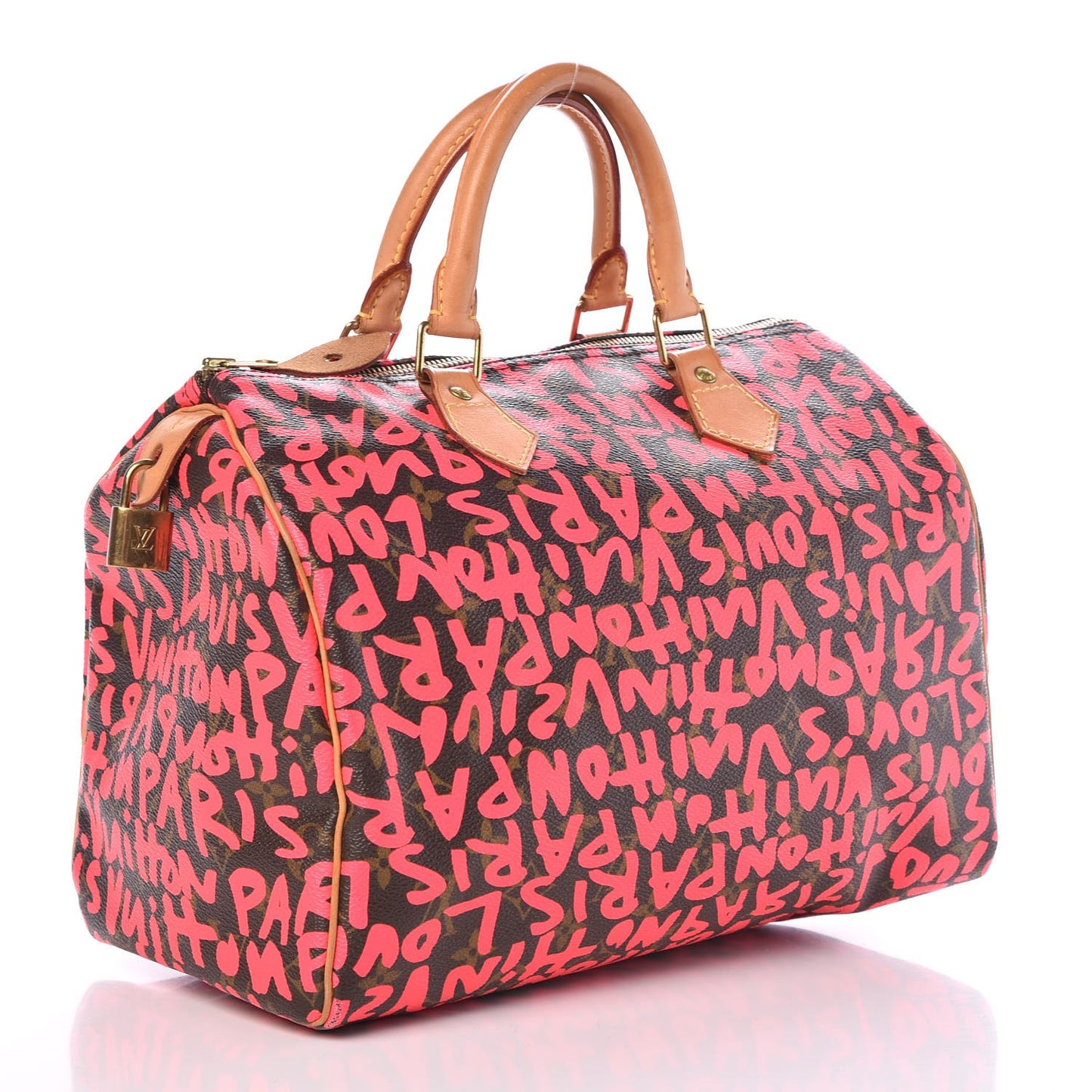 Monogram Graffiti Speedy 30 Fuchsia