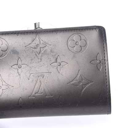Louis Vuitton Mat Monogram French Purse Wallet Black 9 of 12