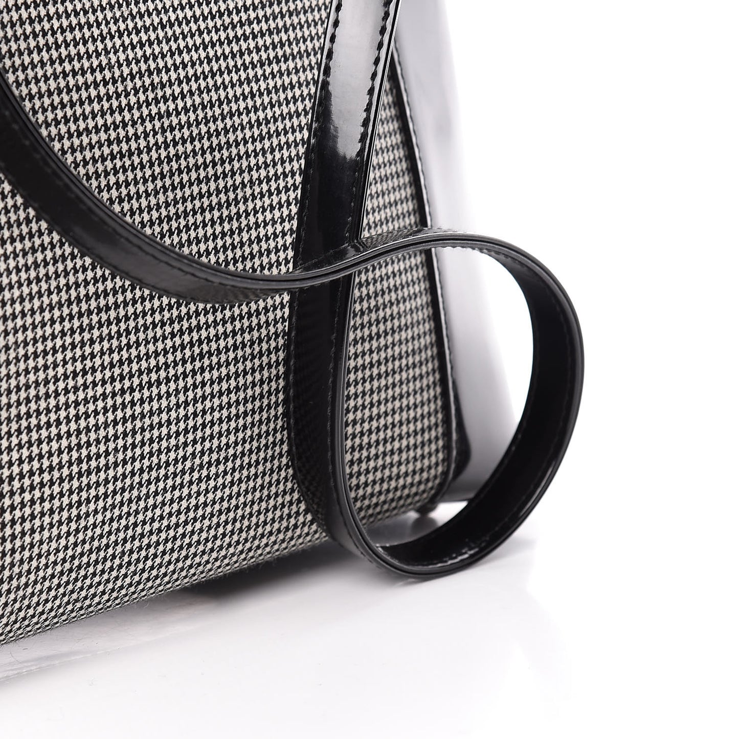 Patent Canvas Large Lady Dior Black