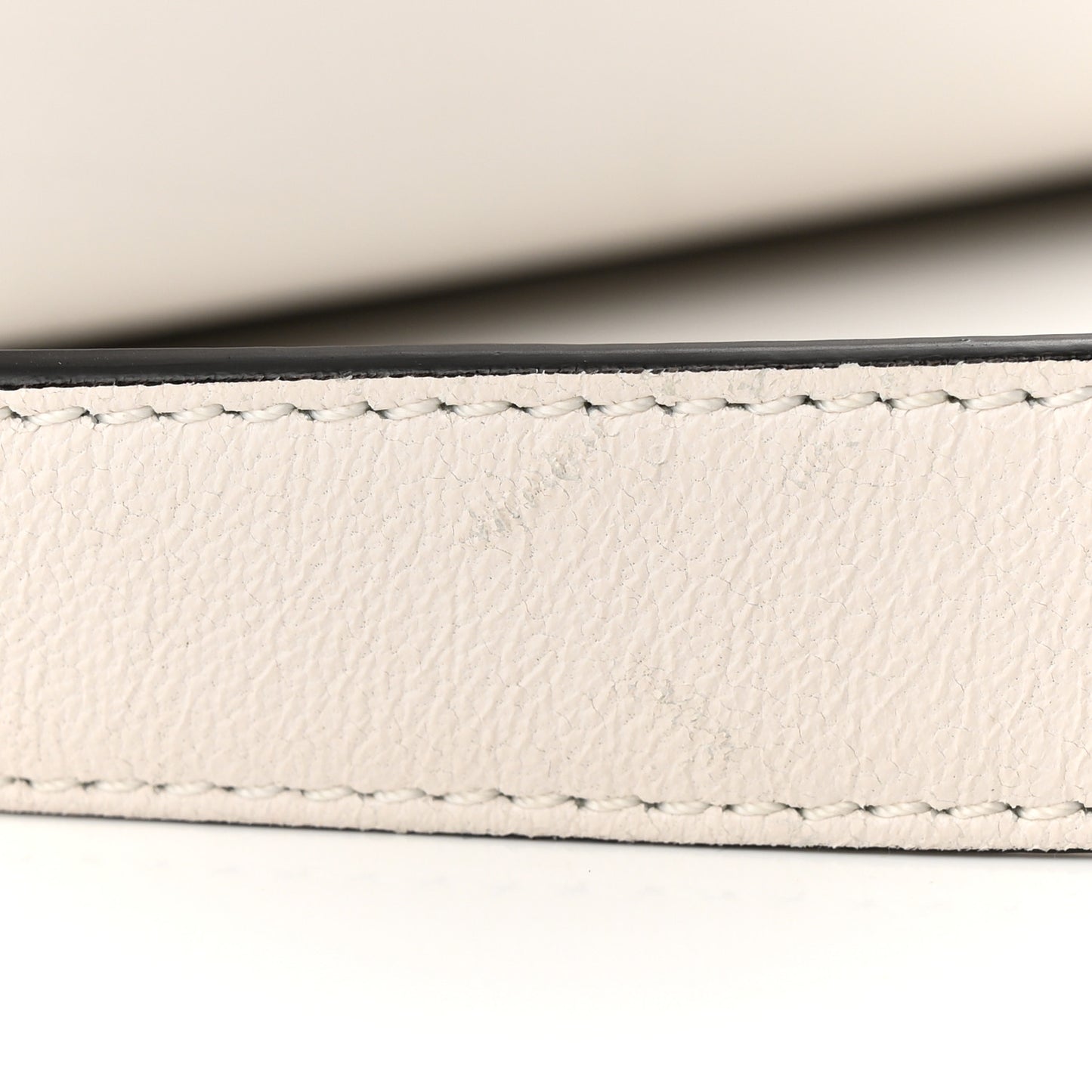 Lambskin Perforated Small Antigona White