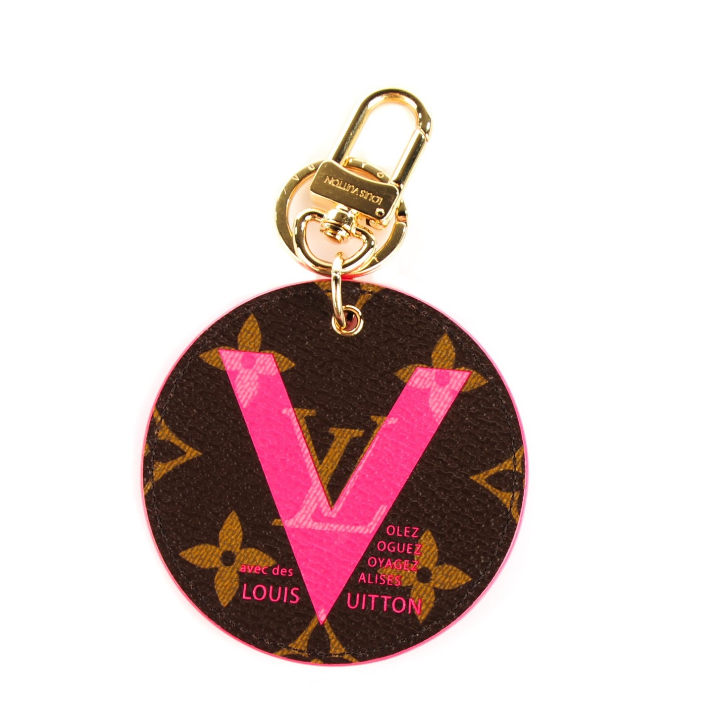 Monogram Illustre V Bag Charm Key Ring Grenade