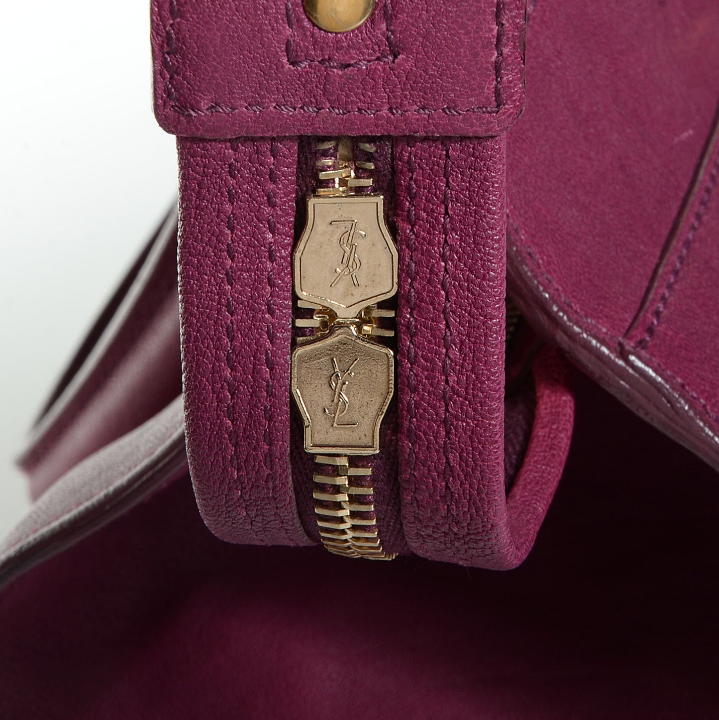 Sheepskin Medium Cabas ChYc Black Cherry