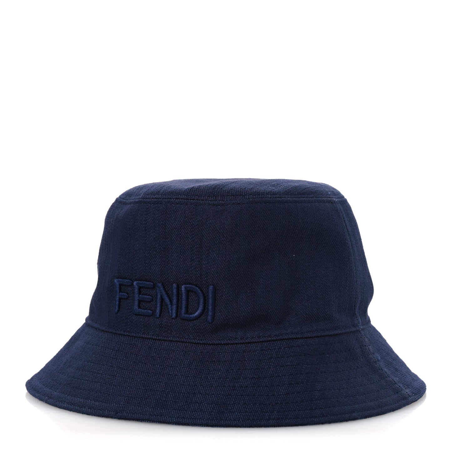Denim FF Reversible Bucket Hat M Blue