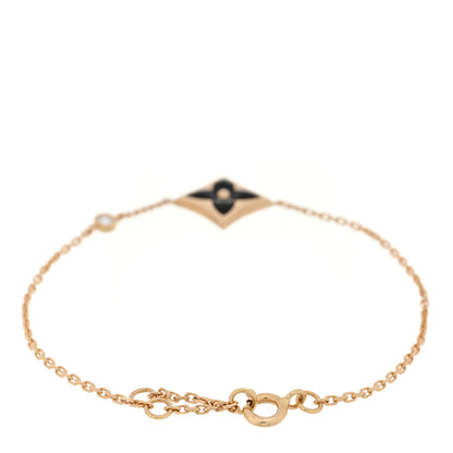 Louis Vuitton 18K Yellow Gold Diamond Black Onyx Color Blossom BB Star Bracelet 2 of 3