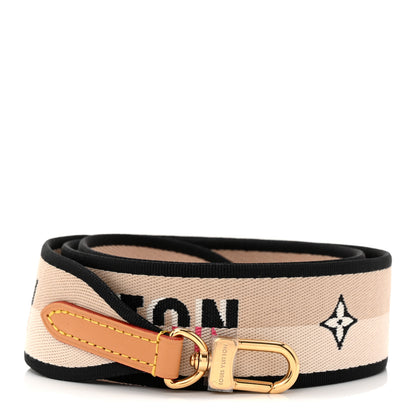 Louis Vuitton Jacquard Speedy Bandouliere 20 Shoulder Strap Black 1 of 3