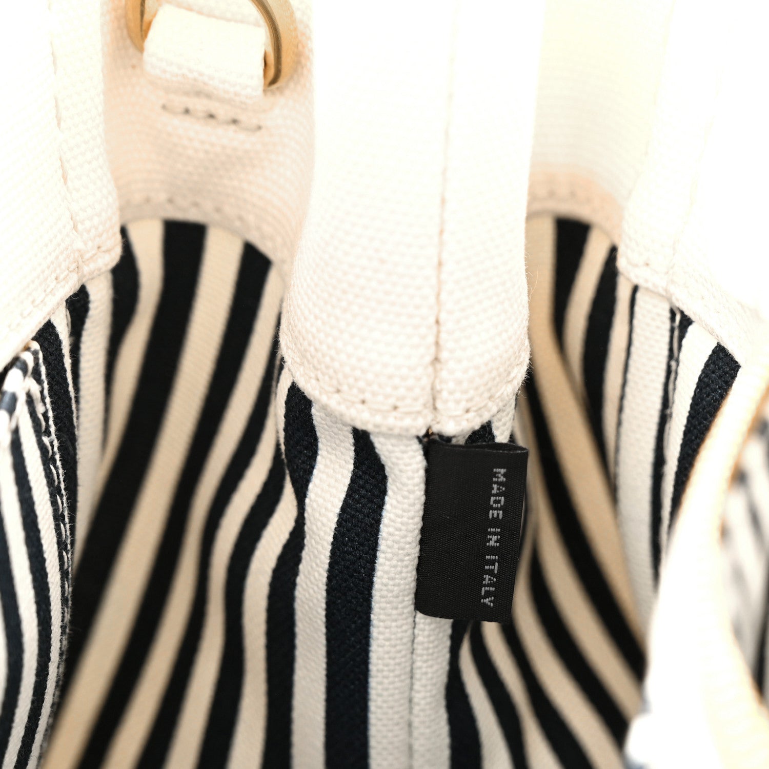 Prada Canapa Small Logo Tote White Blue 7 of 10