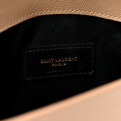 Saint Laurent Grain De Poudre Uptown Pouch Dark Beige 6 of 7