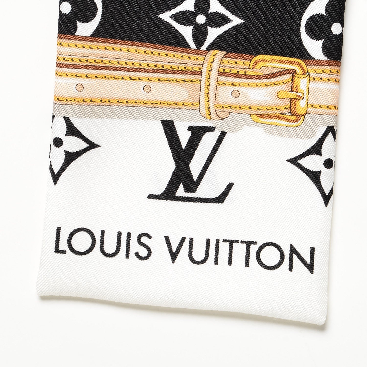 Louis Vuitton Silk Monogram Confidential Bandeau Black 3 of 5