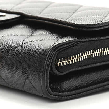 Chanel Caviar Quilted Flap Phone Holder With Removable Chain Black 12 of 12