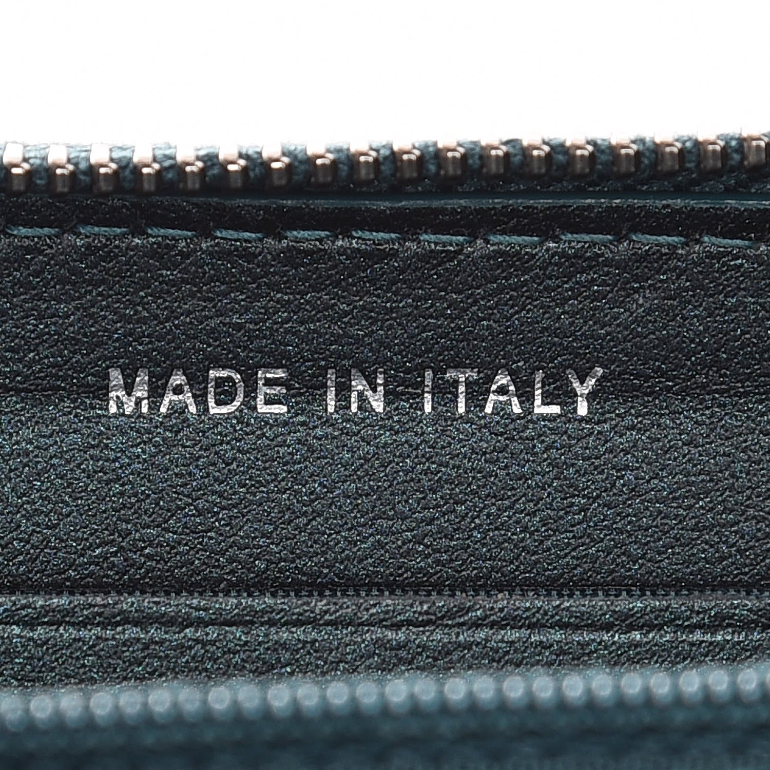 Chanel Iridescent Caviar Quilted Medium Filigree Zip Around Wallet Dark Turquoise 11 of 12