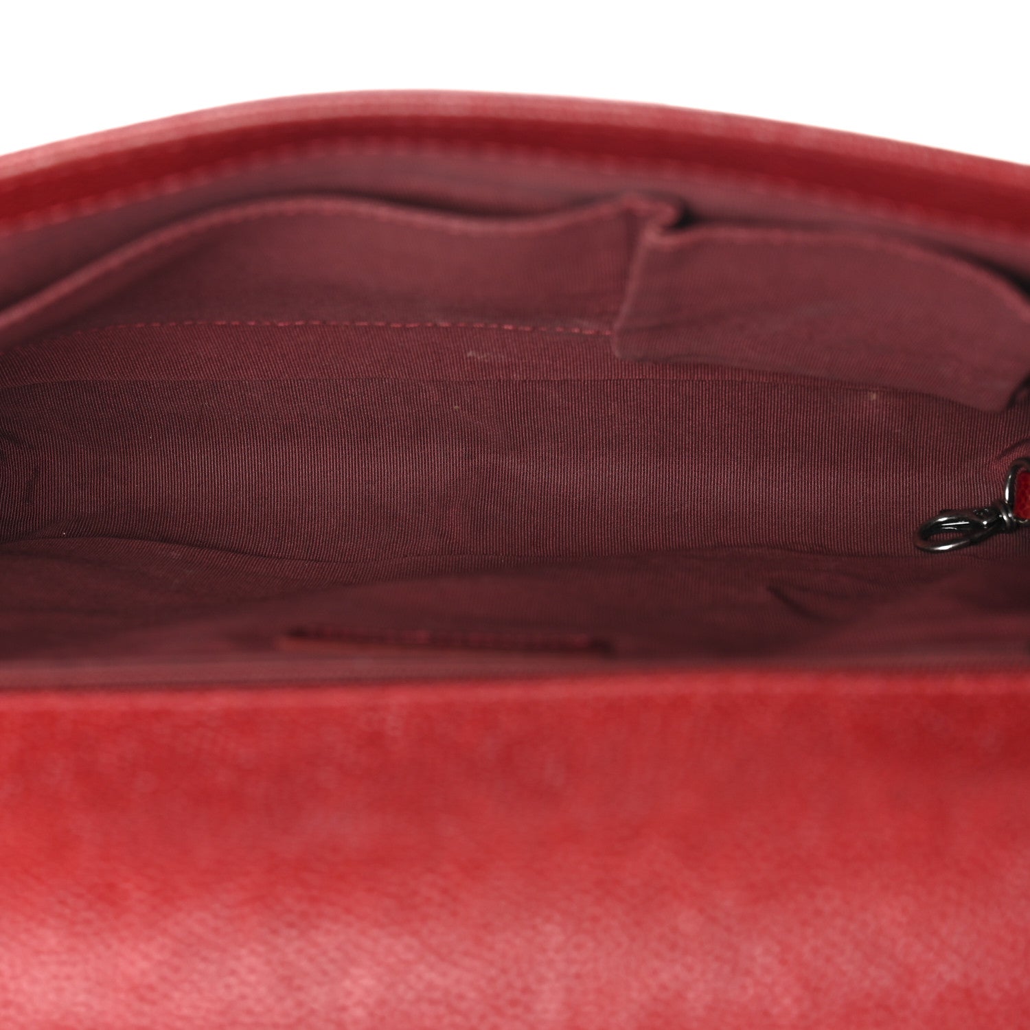 Chanel Caviar Quilted Large Boy Flap Dark Red 5 of 12