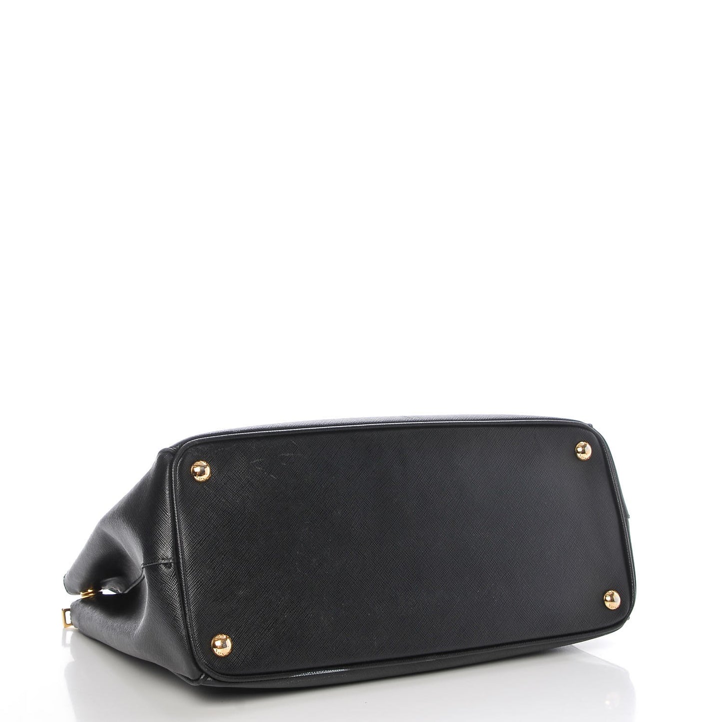 Saffiano Large Galleria Double Zip Tote Black