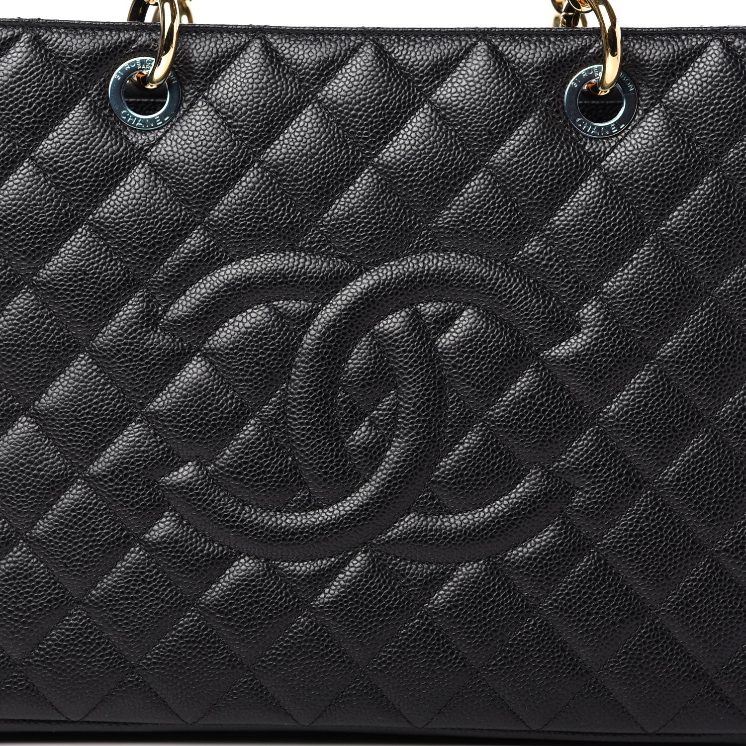 Chanel Caviar Quilted Grand Shopping Tote GST Black 10 of 11