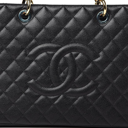 Chanel Caviar Quilted Grand Shopping Tote GST Black 10 of 11