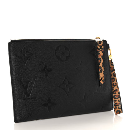 Louis Vuitton Empreinte Monogram Giant Wild at Heart Pochette Melanie MM Black 3 of 8