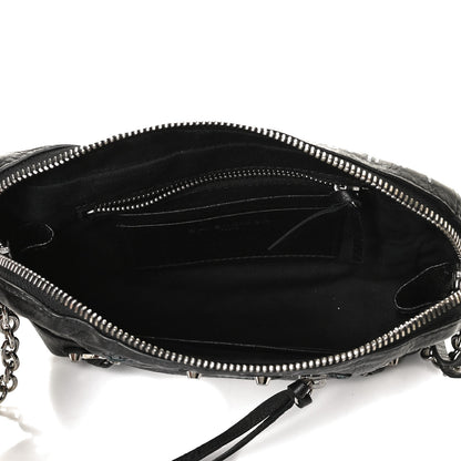 Balenciaga Agneau Classic Silver Hardware Graffiti Reporter XS Black 5 of 11