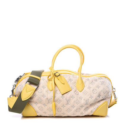 Louis Vuitton Monogram Denim Speedy Round Yellow 1 of 13