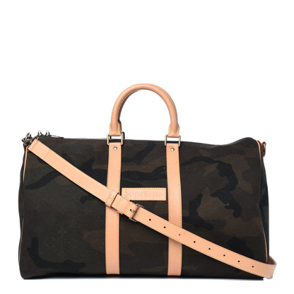 Louis Vuitton X SUPREME Monogram Camouflage Keepall Bandouliere 45 1 of 12