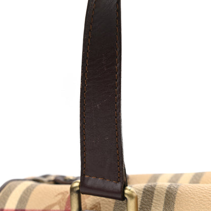 Burberry Haymarket Check Studded Bowler Brown 13 of 14