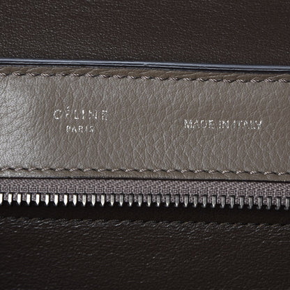Celine Drummed Calfskin Suede Medium Trapeze Souris 7 of 8