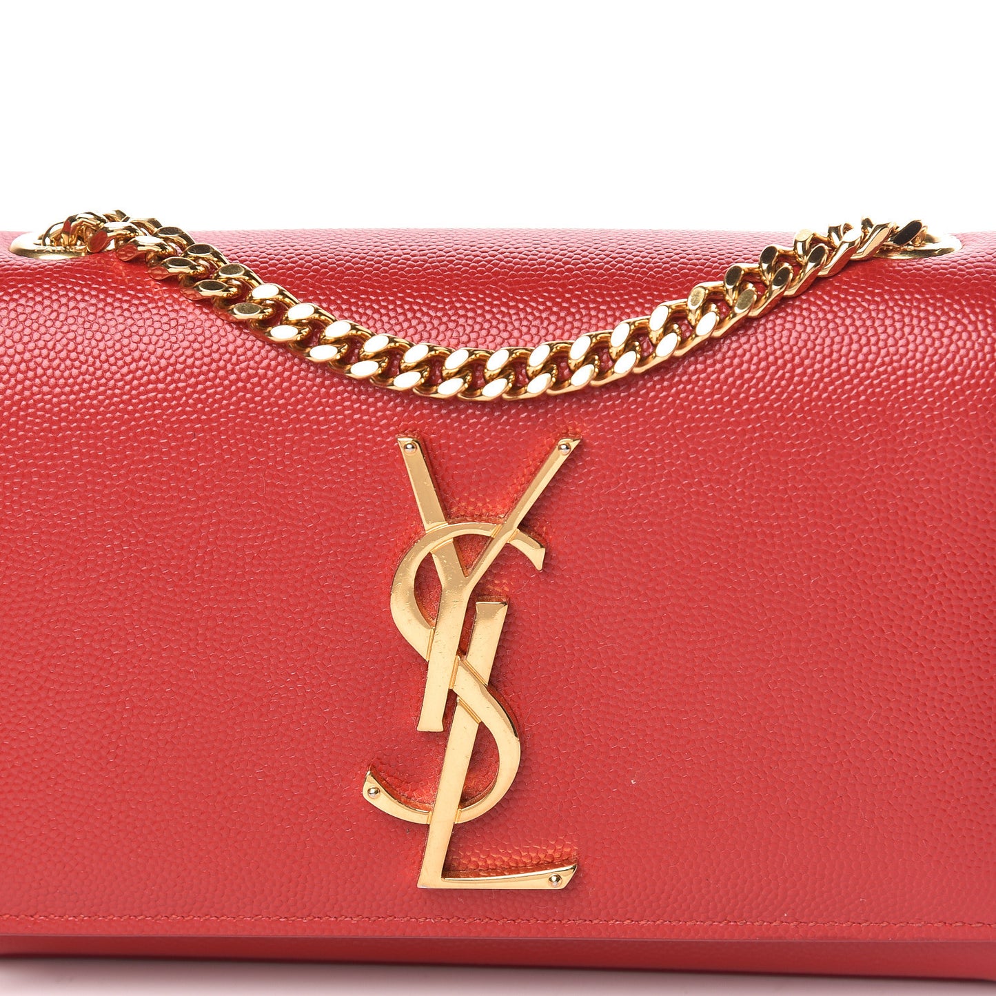 Grain De Poudre Small Monogram Kate Satchel Red