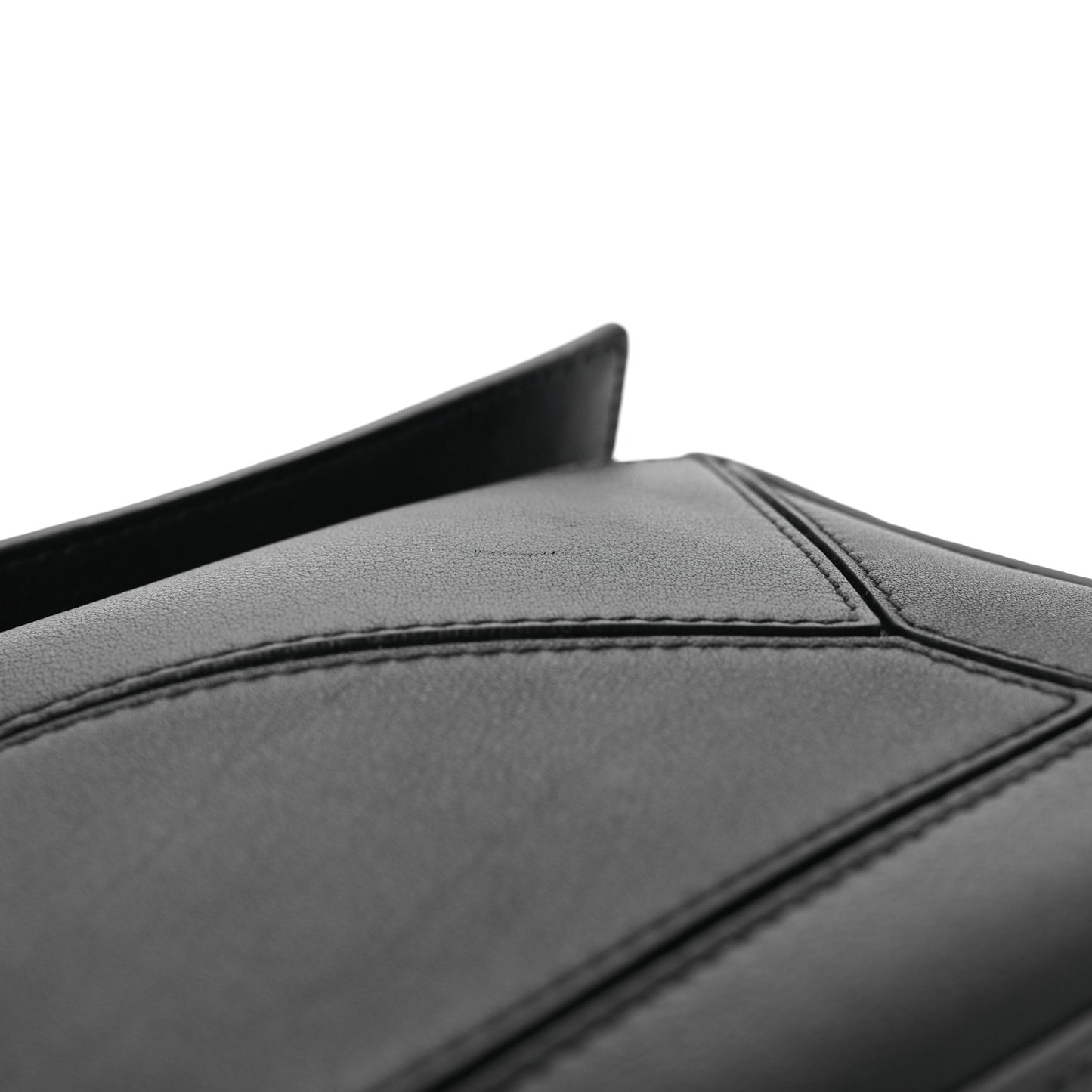 Calfskin Small Puzzle Bag Black