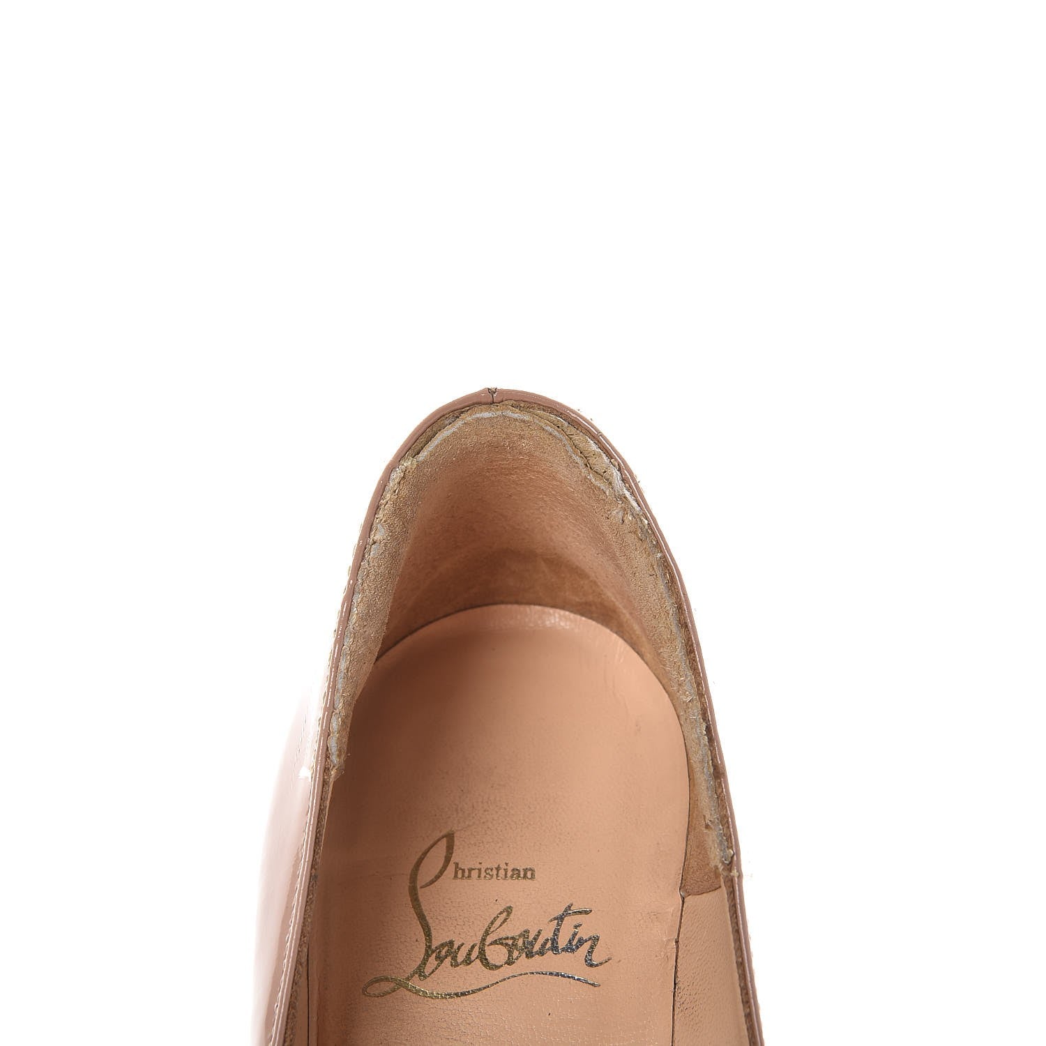 Christian Louboutin Patent New Simple 100 Pumps 37 Nude 12 of 16