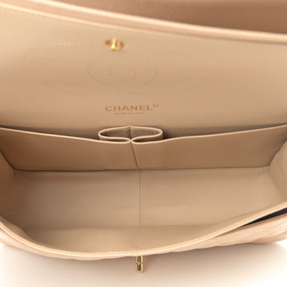 Chanel Caviar Quilted Jumbo Double Flap Beige Clair 4 of 5