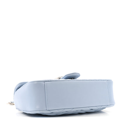 Gucci Lambskin Matelasse Medium GG Marmont Shoulder Bag Light Blue 5 of 11