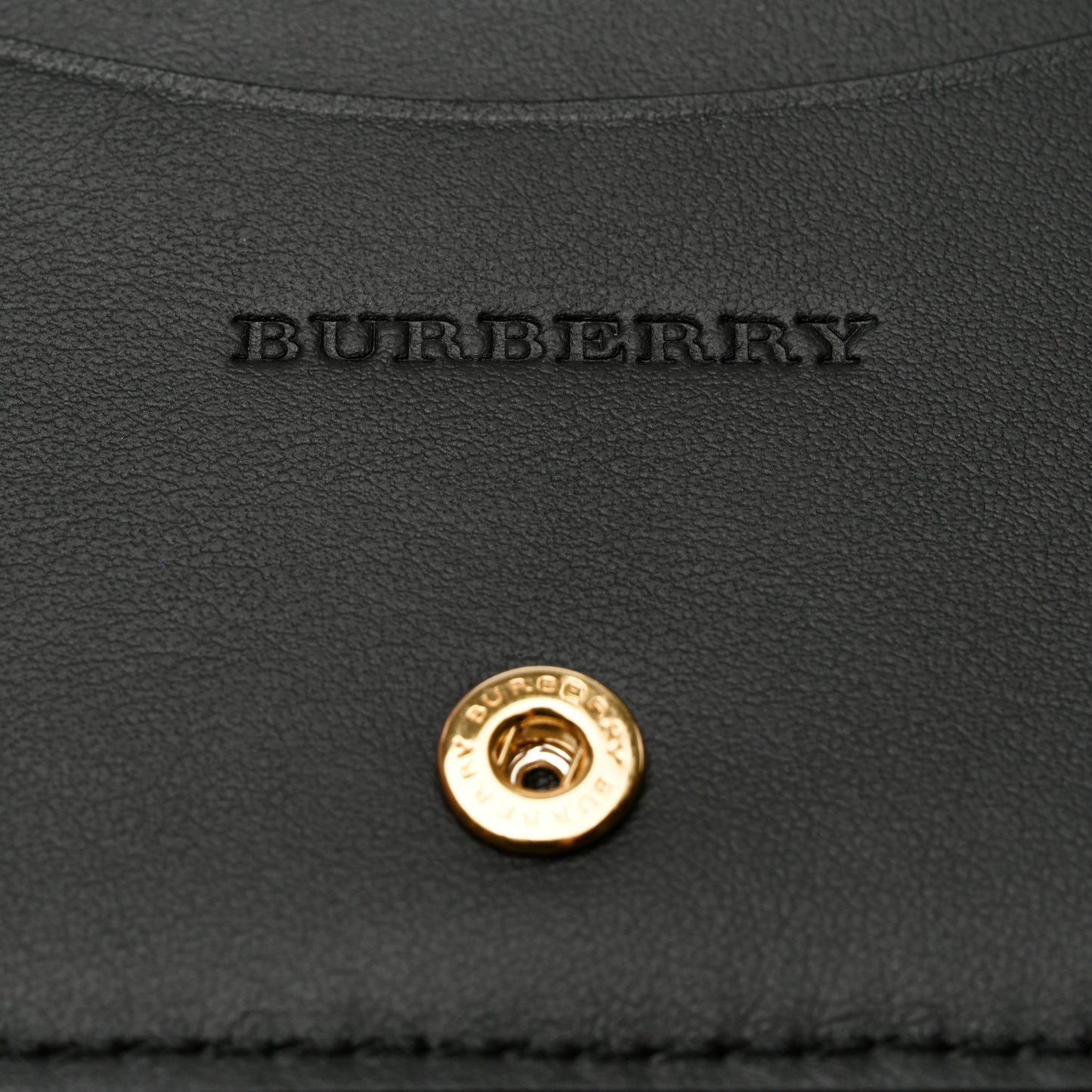 Soft Grain Calfskin Haymarket Check Camberwell Card Case Black